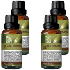 Bonnie House 植享家 有機單方基底油 荷荷芭油, 30ml, 4瓶