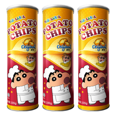 Shinchan 蠟筆小新 洋芋片 原味, 100g, 3個