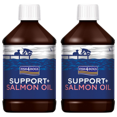 FISH4DOGS 機能強化挪威鮭魚油 犬貓適用, 2個, 500ml, 皮膚/頭髮