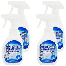 Snow White 白雪 亮透玻璃清潔劑 藍色, 4個, 500ml