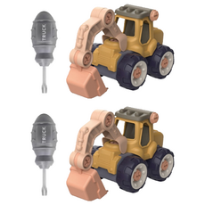 BeiDiOu 貝迪鷗 螺絲拆裝車, 2個, 挖土車