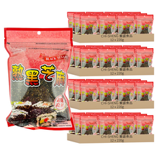 CHI-SHENG 耆盛食品 熟黑芝麻, 220g, 48包