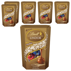 Lindt 瑞士蓮 Lindor 夾餡綜合巧克力, 200g, 6個