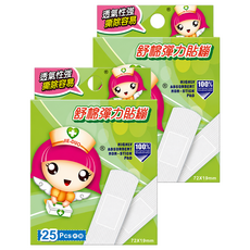 婕朵 創口護理貼布 舒棉彈力貼蹦, 2個, 25個裝