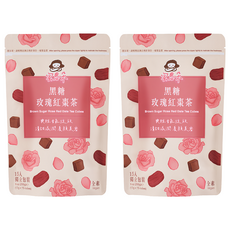 蜜思朵 黑糖玫瑰紅棗茶, 2個, 15個裝, 17g