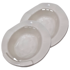 馬桶坐浴盆 390 x 360 x 110mm 217g, 米白色, 2個