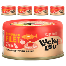 Lucky Lou 鮮肉燉罐, 70g, 5個, 鮪魚蘋果