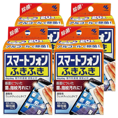 KOBAYASHI 小林製藥 除塵去汙無痕擦拭布 20片, 手機螢幕用, 4盒