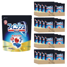 finish 洗碗機專用 紅球強效洗碗清潔錠 42個, 756g, 32包