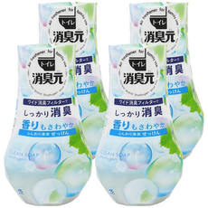 KOBAYASHI 小林製藥 消臭元 廁所芳香劑, 潔淨皂香, 400ml, 4個