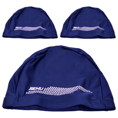 JIEHU 捷虎 萊卡泳帽, 2202 藍色, 3個