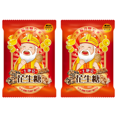 UNI foodie 優食酷 土地公綜合花生糖, 2個, 150g