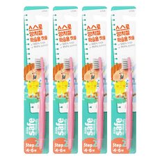 kids safe 幼兒牙刷 第二階段, 顏色隨機, 4個, 1個裝
