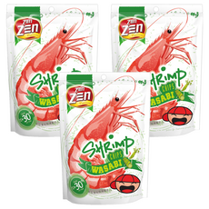 ZEn ZEn 吉珍 大馬讚讚來蝦片 山葵味, 70g, 3包