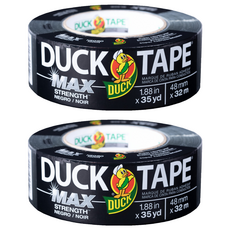 Duck Tape MAX 強力黏著膠帶 48mm x 32m, 2個, 黑色