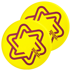 SUCCESS 成功 超軟安全飛盤 S4716-Y, 黃色, 2個