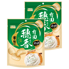 ARITA 有田製果 穗香米脆片 酸奶洋蔥口味, 80g, 2個