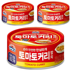 SAJO 鰹魚罐 番茄咖哩風味, 3個, 100g