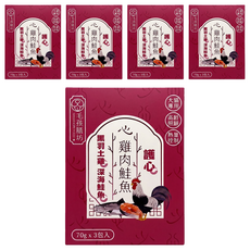 WANMIAO PETFOOD 毛孩膳坊 餐包 3包, 雞肉鮭魚, 210g, 5盒