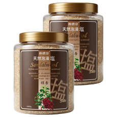 THRONE 斯儂恩 天然泡澡鹽檀香, 1200g, 2個