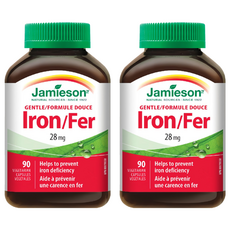 Jamieson 健美生 甘氨酸亞鐵複方膠囊 28mg, 2個, 90顆