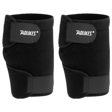 AOLIKES 奧力克斯 纏繞式小腿護套 7966, 黑色, 2個