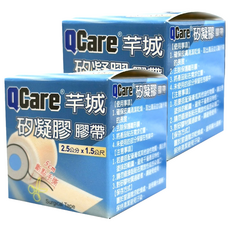 QCare 矽凝膠膠帶 離形膜 膚色, 2個, 1個裝