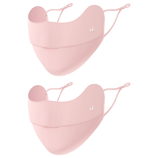 GOLOV.EJOy 冰絲防曬口罩 22g, 均碼, 粉色, 2個