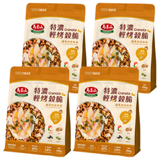 馬玉山 特濃輕烤穀脆-蘋果肉桂核桃, 280g, 4個