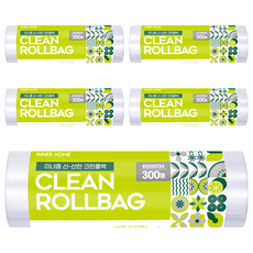 INNER HOME 新鮮衛生保鮮袋捲筒包 (特特大), XXL及以上, 300件, 5個