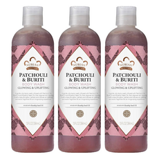 NUBIAN HERITAGE 廣藿香&布荔奇果沐浴露, 3瓶, 384ml
