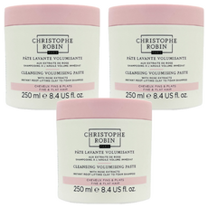 CHRISTOPHE ROBIN 玫瑰豐盈淨化髮泥, 250ml, 3瓶
