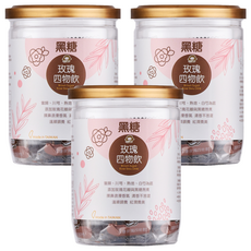 蜜思朵 黑糖玫瑰四物飲, 3個