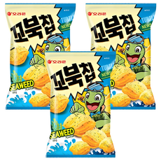 ORION 好麗友 烏龜玉米脆片 海苔味, 80g, 3包