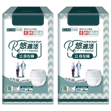 RelaCare 悠適活 日本製造 長效瞬吸自在褲 600c.c., 2個, L, 20片