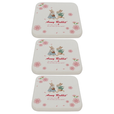 Anny Rabbit 安妮兔 珪藻土杯墊 盒裝, 3入, 櫻花