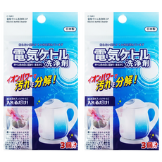 不動化學 電熱水壺清潔劑 3個裝, 15g, 2套