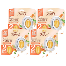 febreze 風倍清 浴廁用防霉防臭芳香劑 琥珀(黃) 2件組, 4個, 6.3ml