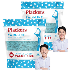 Plackers 雙線牙線, 300個裝, 2個