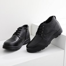 GODSHOE 男款素色牛皮靴