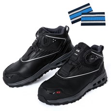 K2 보통 작업용 보아 다이얼 안전화 K2-96 + 패션각반 2p, Black, 1세트