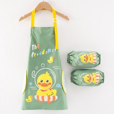 Aurafam 兒童美術圍裙 + 袖套組