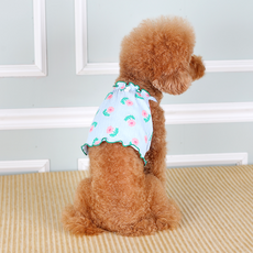 AMYLOVESPET 狗狗傑拉互鎖短版T恤, 藍色, 1個