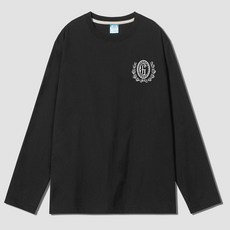 그랜피니 베이직 라운드 클래식 로고 통기성 긴팔 티셔츠