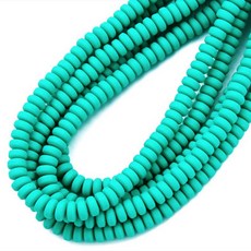 알로데 플랫 캔디 악세서리 DIY 비즈 7mm 110p 세트, 14 터키그린, 110개