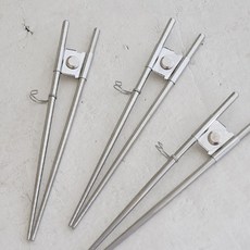 全不鏽鋼矯正筷, 銀色, 3個