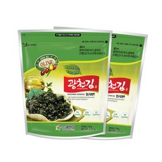광천김 올리브 녹차 볶음 돌자반, 70g, 2개