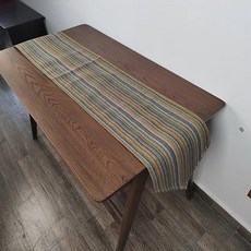 파라다이소 PDS홈 따뜻한 컬러 스트라이프 인테리어 테이블 러너, 15, 43 x 360 cm, 1개