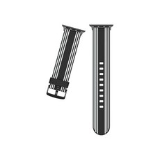 비쉐르 프로테일 애플워치 5 실리콘 밴드 스트랩 44mm, 화이트