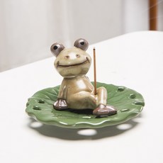 Boxhill 悠閒青蛙線香座托盤組 D, 綠色